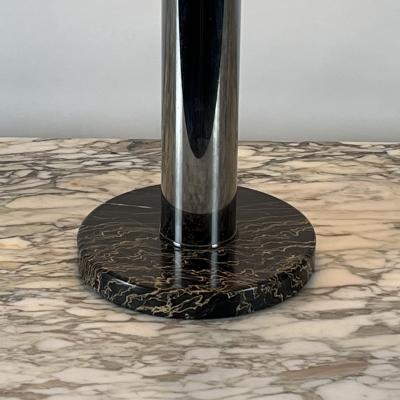  Nessen Studios Large Bauhaus or Art Deco Style Chrome and Marble Table or Desk Lamp