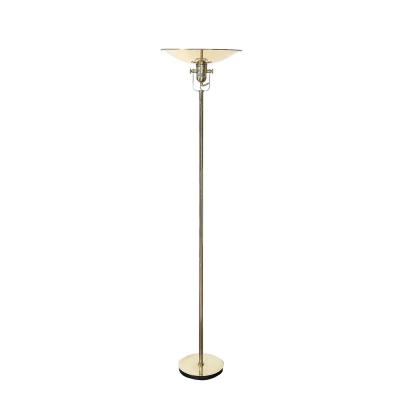  Nessen Studios Pair of Mid Century Articulating Polished Brass Torchieres signed Nessen Studios