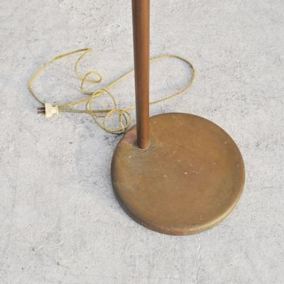  Nessen Studios Vintage Walter Von Nessen Studio Bronze Swing Arm Floor Lamp 1950