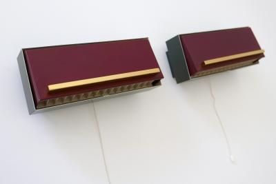  Neuhaus Leuchten Set of Two Elegant Bedside Sconces or Wall Lamps by Paul Neuhaus Germany 1950s