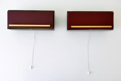  Neuhaus Leuchten Set of Two Elegant Bedside Sconces or Wall Lamps by Paul Neuhaus Germany 1950s