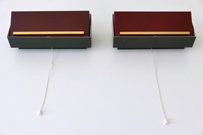  Neuhaus Leuchten Set of Two Elegant Bedside Sconces or Wall Lamps by Paul Neuhaus Germany 1950s