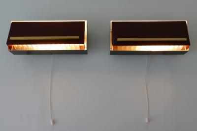  Neuhaus Leuchten Set of Two Elegant Bedside Sconces or Wall Lamps by Paul Neuhaus Germany 1950s