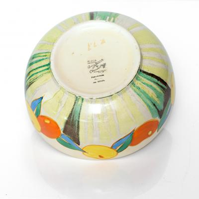  Newport Pottery CLARICE CLIFF DELECIA CITRUS CERAMIC BOWL FOR NEWPORT POTTERY UK 1930S