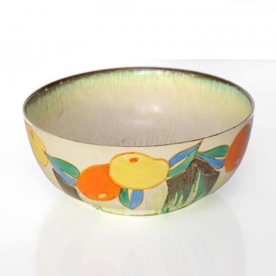  Newport Pottery CLARICE CLIFF DELECIA CITRUS CERAMIC BOWL FOR NEWPORT POTTERY UK 1930S