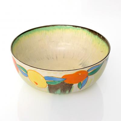  Newport Pottery CLARICE CLIFF DELECIA CITRUS CERAMIC BOWL FOR NEWPORT POTTERY UK 1930S