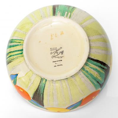  Newport Pottery CLARICE CLIFF DELECIA CITRUS CERAMIC BOWL FOR NEWPORT POTTERY UK 1930S