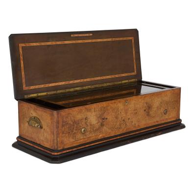  Nicole Fr res Antique parquetry wood music box by Nicole Fr res