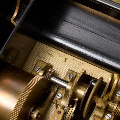  Nicole Fr res Antique parquetry wood music box by Nicole Fr res