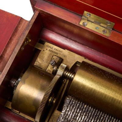  Nicole Fr res Marquetry wooden music box by Nicole Fr res