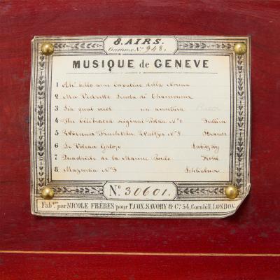  Nicole Fr res Marquetry wooden music box by Nicole Fr res