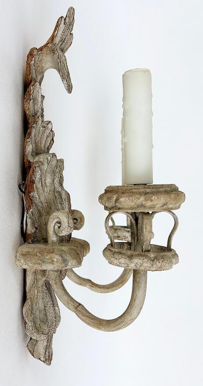  Niermann Weeks Nierman Weeks Faux Wood Acanthus Leaf Scones for Luminaire 2 Pairs Available