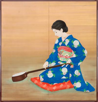  Nihonga Shamisen Player ca 1930
