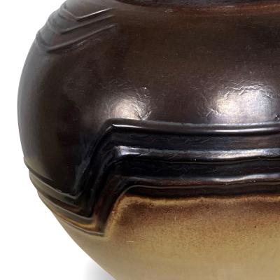  Nittsjo Art Deco Vase in Earthy Browns by Erik Mornils for Nittsjo