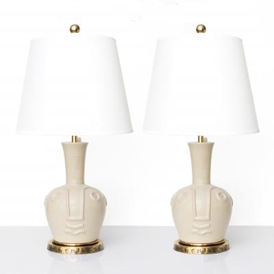 Nittsjo JERK WERKMASTER CERAMIC FACE LAMPS NITTSJO SWEDEN 1940