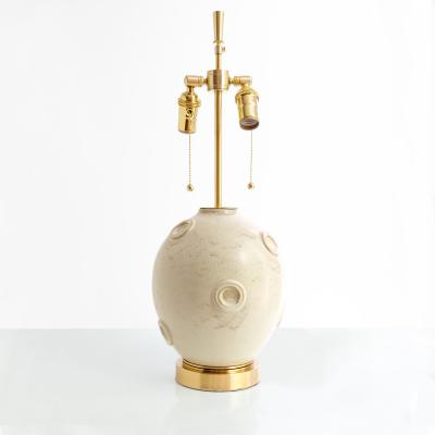  Nittsjo JERK WERKMASTER PAIR OF SWEDISH ART DECO CERAMIC LAMPS for Nittsj 