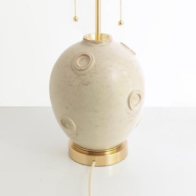  Nittsjo JERK WERKMASTER PAIR OF SWEDISH ART DECO CERAMIC LAMPS for Nittsj 