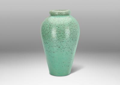  Nittsjo Pair of Monumentally Scaled Vases in Celadon by Jerk Werkmaster for Nittsjo