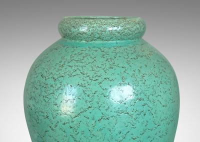  Nittsjo Pair of Monumentally Scaled Vases in Celadon by Jerk Werkmaster for Nittsjo