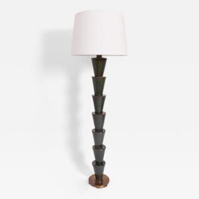  Nizwa blue and green ceramic floor lamp 