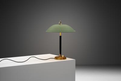  Nordiska Kompaniet 32391 Bakelite and Brass Table Lamp by Bertil Brisborg for NK Sweden 1940s