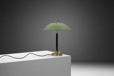 Nordiska Kompaniet 32391 Bakelite and Brass Table Lamp by Bertil Brisborg for NK Sweden 1940s