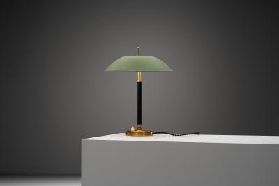  Nordiska Kompaniet 32391 Bakelite and Brass Table Lamp by Bertil Brisborg for NK Sweden 1940s