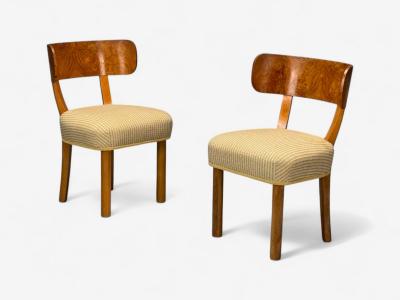  Nordiska Kompaniet Axel Einar Hjorth Nordiska Kompaniet Birch Rare Birka Chairs Sweden 1930s