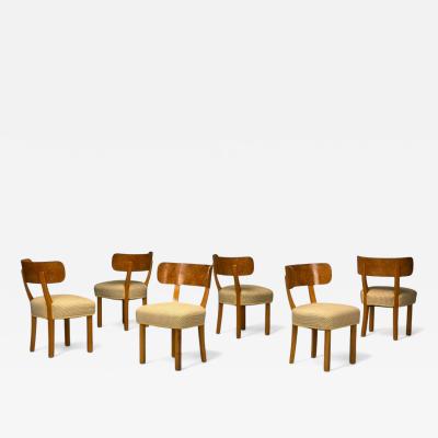  Nordiska Kompaniet Axel Einar Hjorth Nordiska Kompaniet Birch Rare Birka Chairs Sweden 1930s