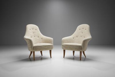  Nordiska Kompaniet Kerstin H rlin Holmquist Adam Easy Chairs for Nordiska Kompaniet Sweden 1950s