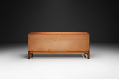  Nordiska Kompaniet Mid Century Sideboard with Brass Handles by Nordiska Kompaniet Sweden ca 1950s