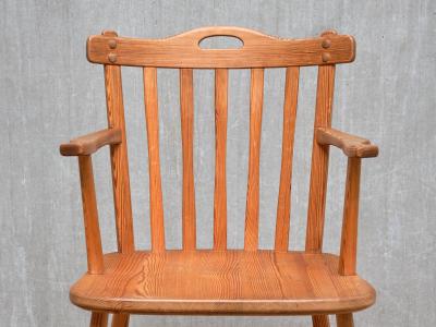  Nordiska Kompaniet Nordiska Kompaniet Hytte Armchair in Solid Pine Swedish Modern 1940s