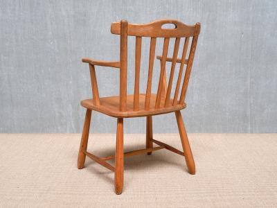  Nordiska Kompaniet Nordiska Kompaniet Hytte Armchair in Solid Pine Swedish Modern 1940s
