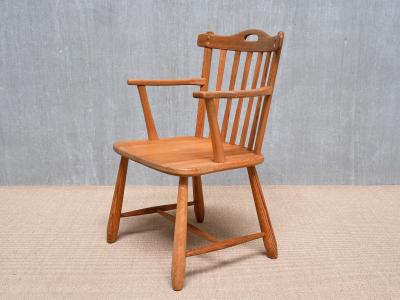  Nordiska Kompaniet Nordiska Kompaniet Hytte Armchair in Solid Pine Swedish Modern 1940s