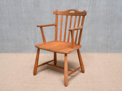  Nordiska Kompaniet Nordiska Kompaniet Hytte Armchair in Solid Pine Swedish Modern 1940s
