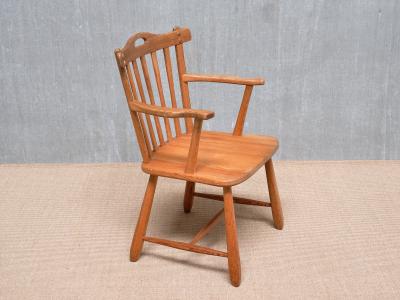  Nordiska Kompaniet Nordiska Kompaniet Hytte Armchair in Solid Pine Swedish Modern 1940s