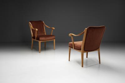  Nordiska Kompaniet Pair of Armchairs by Nordiska Kompaniet Sweden First half of the 20th Century