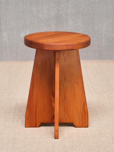 Nordiska Kompaniet Pair of Nordiska Kompaniet Stools Side Tables in Solid Pine Sweden 1940s