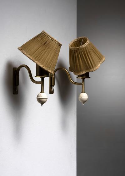  Nordiska Kompaniet Pair of Nordiska Kompaniet wall lamps