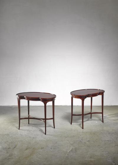  Nordiska Kompaniet Pair of free form Nordiska Kompaniet side tables Sweden 1945