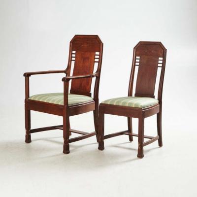  Nordiska Kompaniet Set of Eight Chairs by Nordiska Kompaniet David Blomberg Attributed