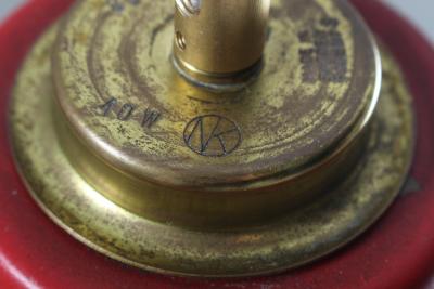  Nordiska Kompaniet Swedish Midcentury Pendant in Perforated Metal with Counterweight by NK