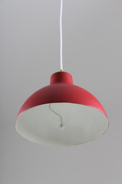  Nordiska Kompaniet Swedish Midcentury Pendant in Perforated Metal with Counterweight by NK