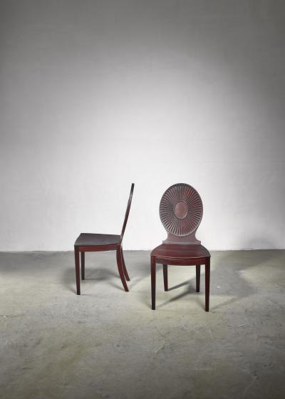  Nordiska Kompaniet Thoresen and Roloff pair of side chairs for Nordiska Kompaniet