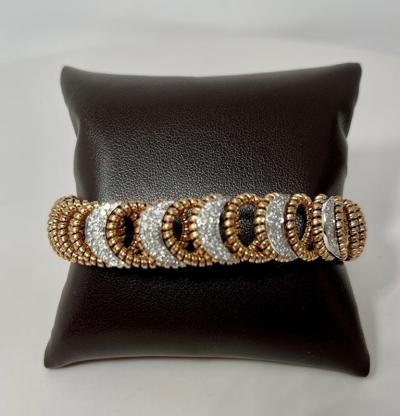  Novecentonovantanove 18K Gold and Diamond Bracelet from Italy