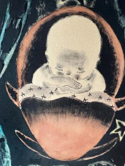  Nura Ulreich Art Deco Surreal Baby Among the Stars in a Theater