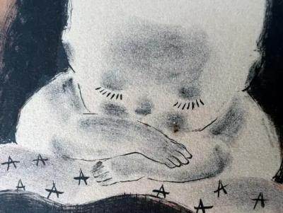  Nura Ulreich Art Deco Surreal Baby Among the Stars in a Theater