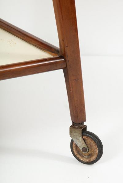  OCA Mid Century Modern Brazilian Tea Cart in Hardwood and Formica by OCA 1950s