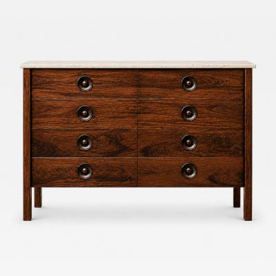  OCA Sergio Rodrigues Marquesa Chest of Drawers in Rosewood with Marble Top Oca