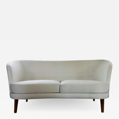  OPE Midcentury Curved Sofa and Chair OPE Sweden 1950s